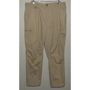 Columbia Men's Light Canvas Cargo Pants XL 32 Beige Actual 40+ x 33